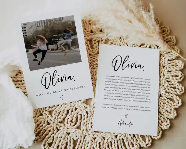 Bridesmaid Proposal Letter