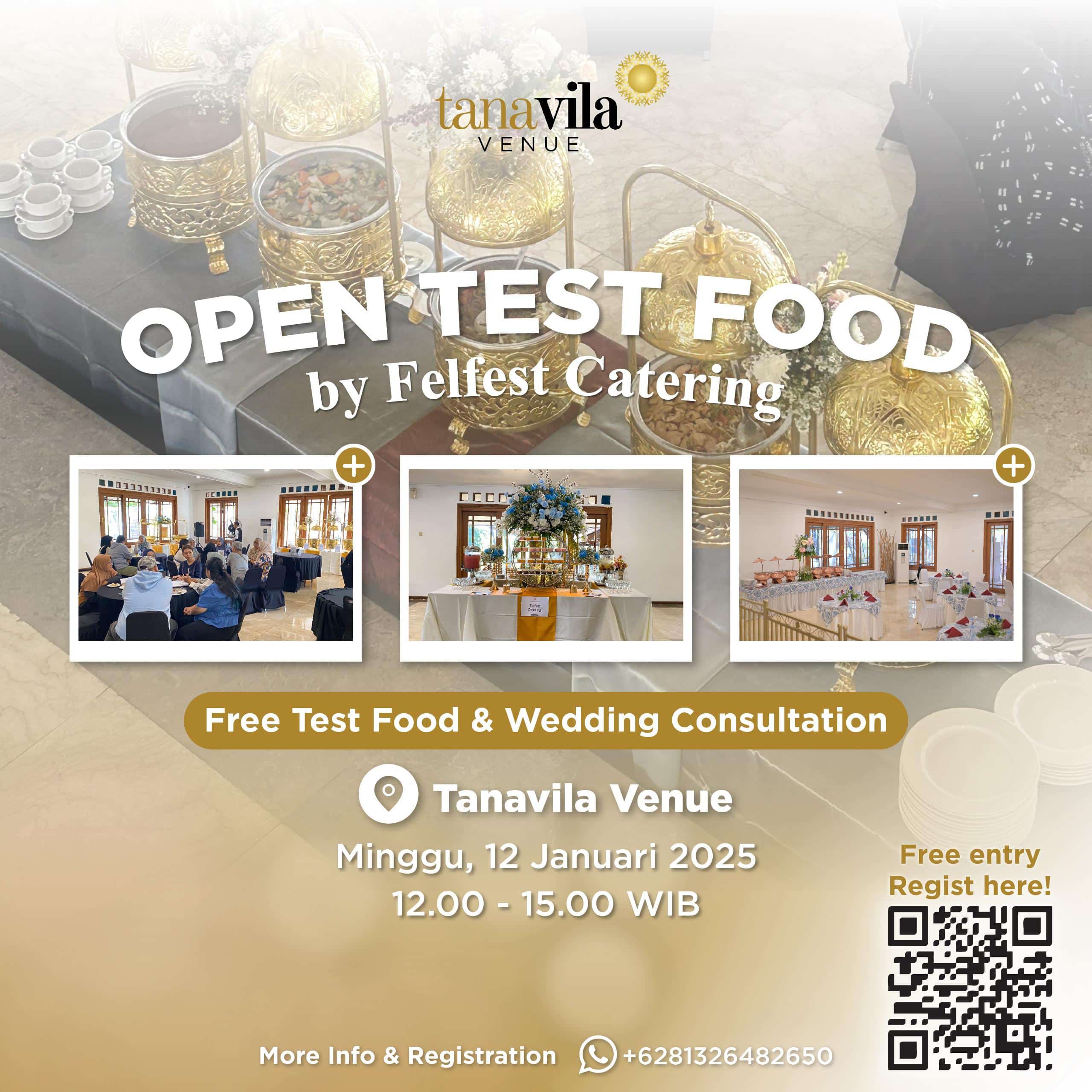 Open Test Food Felfest Catering di Tanavila Venue